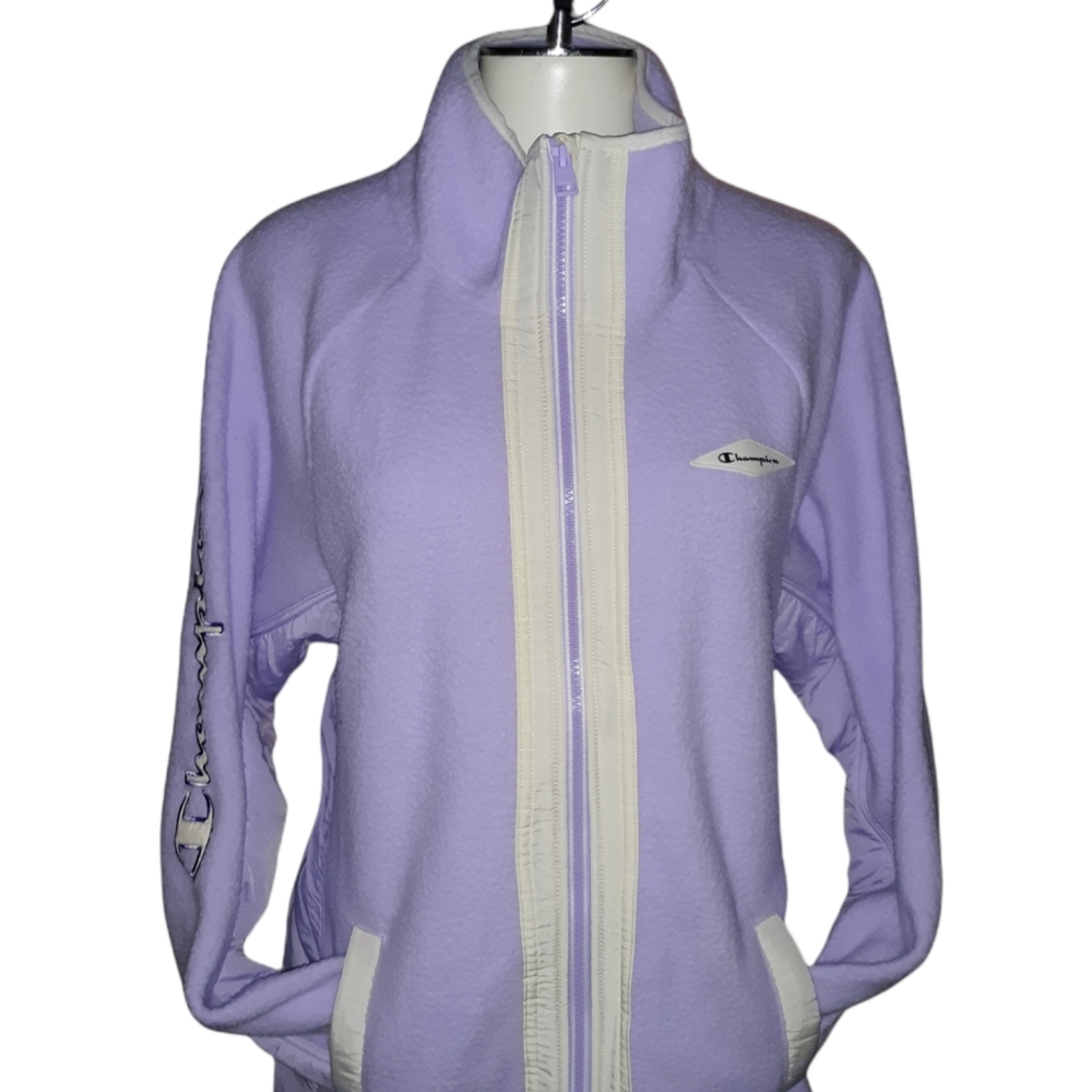 Lilac & White Champion Jacket